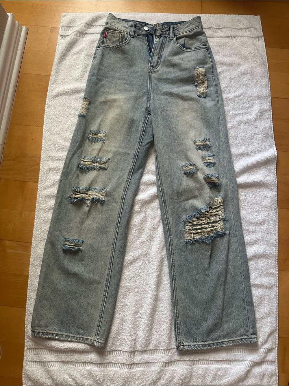 Light Blue Ripped Jeans